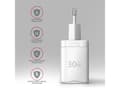 Miniatyrbilde 5 av 5: AXAGON ACU-PQ30W Lader QC3.0,4.0/AFC/FCP/PPS/Apple + PD USB-C, 30W - hvit