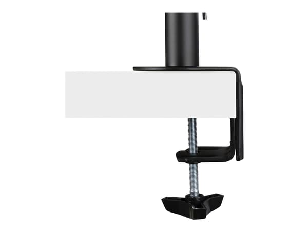 StarTech.com Monitor Arm with VESA Laptop Tray, For a Laptop (4.5kg / 9.9lb) and a Single Display up to 32" (8kg / 17.6lb), Black, Adjustable Desk La