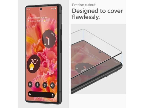 Spigen Glas.tR AlignMaster, Google, Pixel 7, Ripebestandig, Gjennomsiktig, 1 stykker