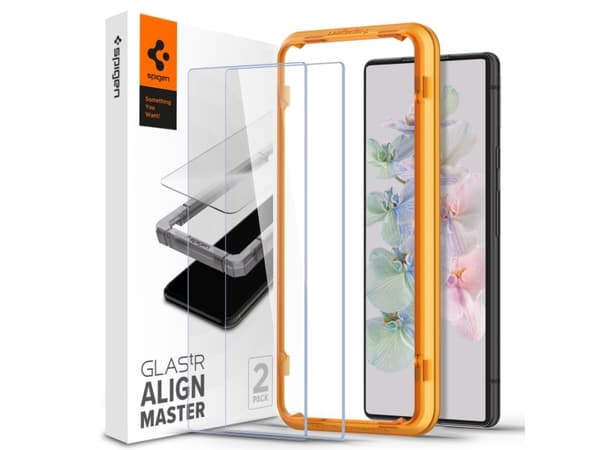 Spigen Glas.tR AlignMaster, Google, Pixel 7, Reptålig, Transparent, 1 styck