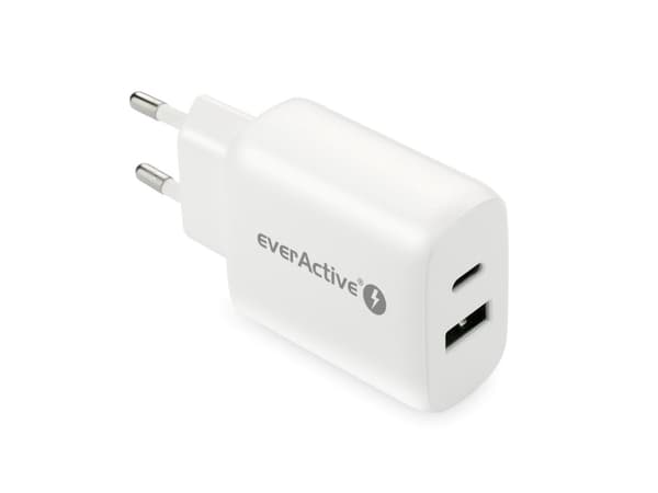 EverActive-lader EverActive SC-370Q vegglader med USB QC3.0 og USB-C PD PPS 25W-port