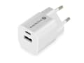 Miniatyrbilde 3 av 5: EverActive-lader EverActive GaN SC-390Q vegglader med USB QC3.0 og USB-C PD PPS 30W-port