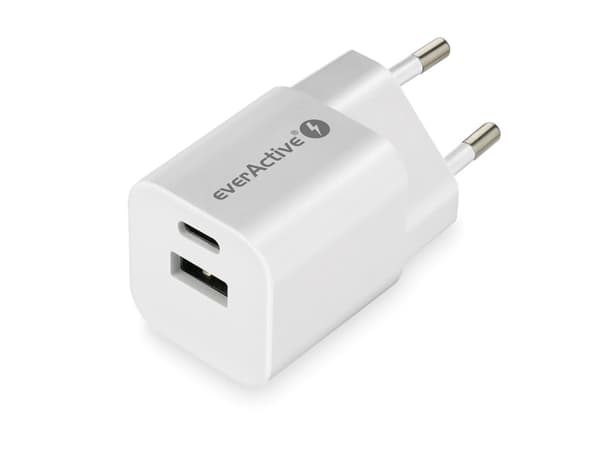 EverActive-lader EverActive GaN SC-390Q vegglader med USB QC3.0 og USB-C PD PPS 30W-port