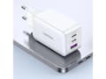 Miniatyrbilde 4 av 5: Ugreen lader UGREEN 15339 Nexode nettverkslader, 2xUSB-C, USB-A 3.0, PD3.0, QC4.0, GaN, 140W (hvit)