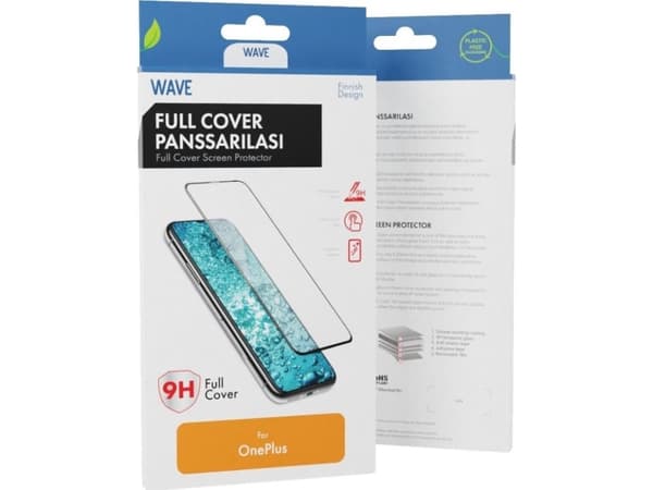 Wave -FC-OP-9-BK, OnePlus, 9, Reptålig, Svart, Transparent, 1 styck