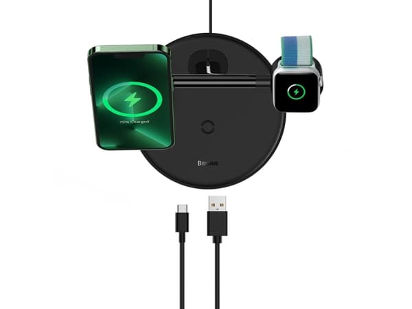 Baseus WXTE000101, Innendørs, AC, USB, 5 V, 1 m, Sort