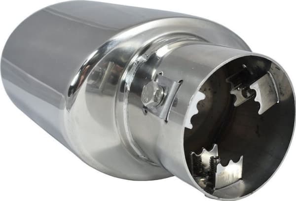 Automax Forkrommet lyddempertupp 117mm, universalmontering 45-60mm