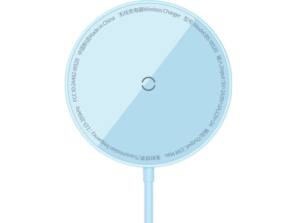 Baseus trådlös laddare MagSafe Baseus Simple Mini3 Qi 15W blå