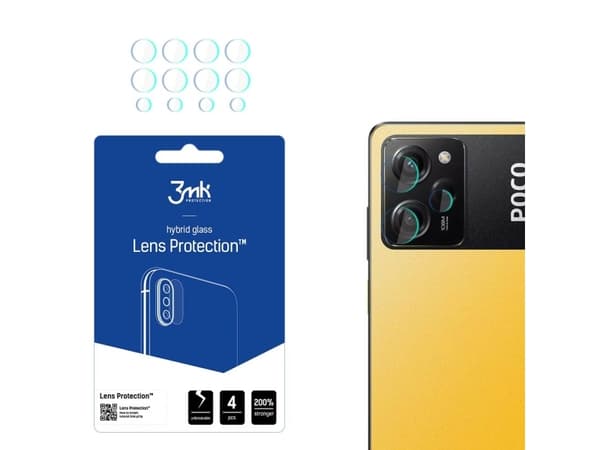 3MK 3MK linsskydd för Poco X5 Pro 5G kamera linsskydd 4st