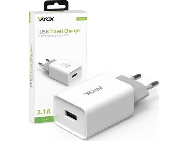Vayox laturi USB-laturi 5V 2.1A VA0051 Vayox