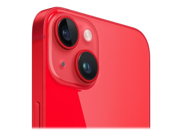 Apple iPhone 14 - (PRODUCT) RED - 5G smartphone - dual-SIM / Internal Memory 256 GB - OLED-skärm - 6.1" - 2532 x 1170 pixlar - 2 bakre kameror 12 MP,