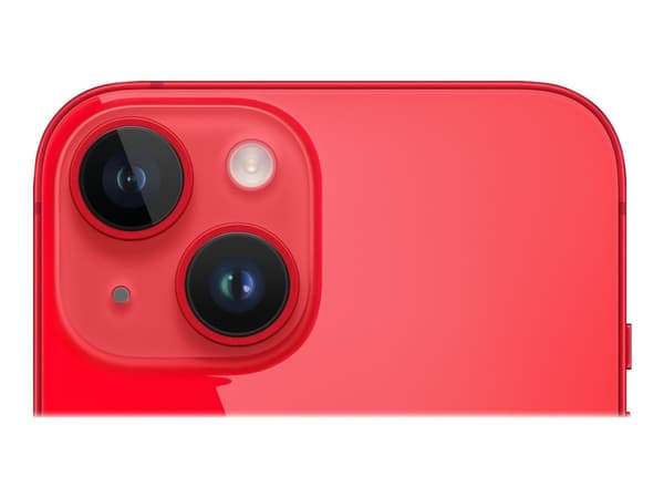 Apple iPhone 14 - (PRODUCT) RED - 5G smartphone - dual-SIM / Internal Memory 256 GB - OLED-skärm - 6.1" - 2532 x 1170 pixlar - 2 bakre kameror 12 MP,