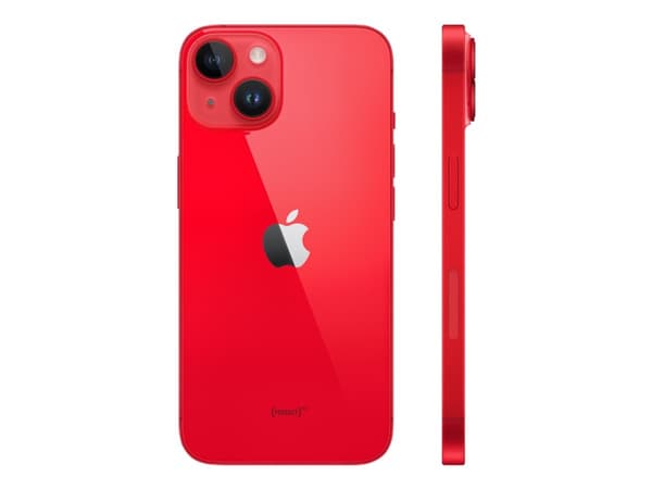 Apple iPhone 14 - (PRODUCT) RED - 5G smartphone - dual-SIM / Internal Memory 256 GB - OLED-skärm - 6.1" - 2532 x 1170 pixlar - 2 bakre kameror 12 MP,