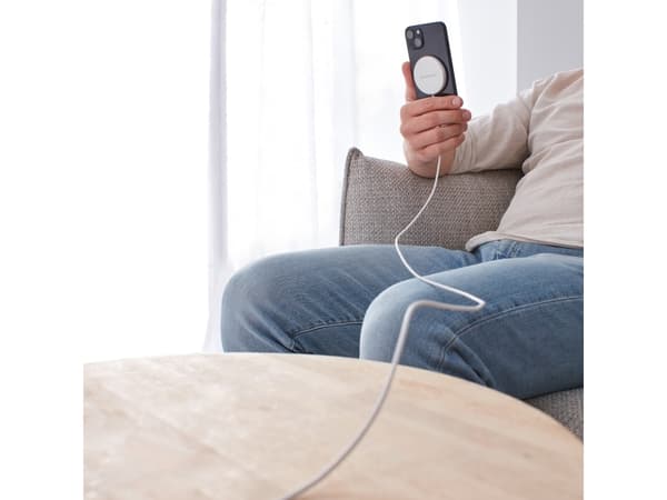 Intenso MW1 - Trådløs ladepute - magnetisk + AC-strømadapter - 15 watt - PD 3.0, QC 3.0 - hvit