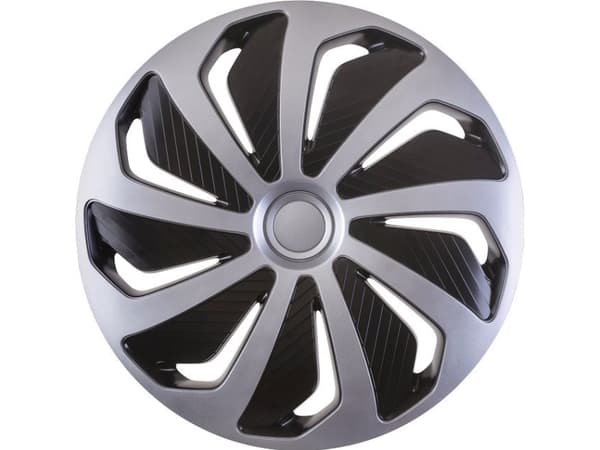 Versaco navkapsel Vind sølv/svart 14" navkapsel, 1 stk.