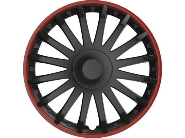 Versaco 10295 Hubcap Crystal 16 tommer Black&Red (svart med rød kant)