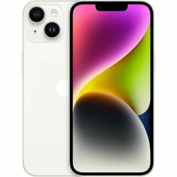 Smarttelefoner Apple iPhone 14 starlight Hvit 256 GB Hexa Core