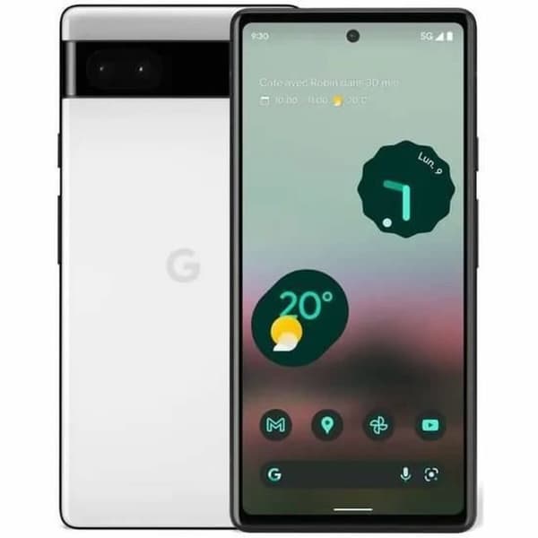 Smarttelefoner Google Pixel 6A Hvit 6,1" 6 GB RAM Google Tensor 128 GB Hvit