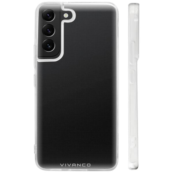 Vivanco Super Slim Backcover Samsung Galaxy S23 Transparent Induktiv laddning SSCVVSGS23T
