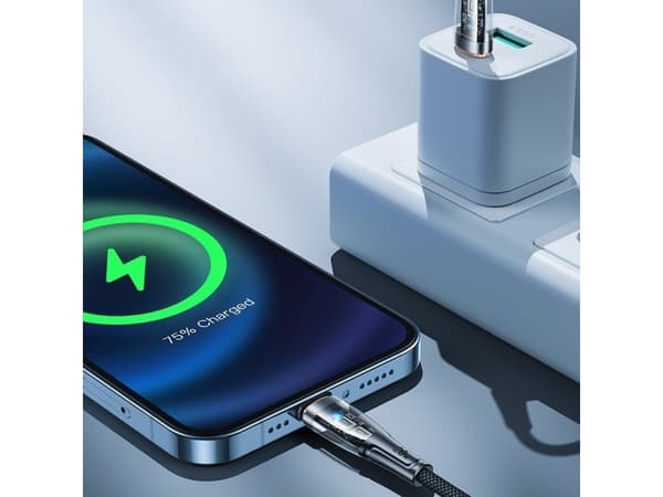 Joyroom USB cable Joyroom fast charging cable with smart switch USB-C - Lightning 20W 1.2m black (S-CL020A3)