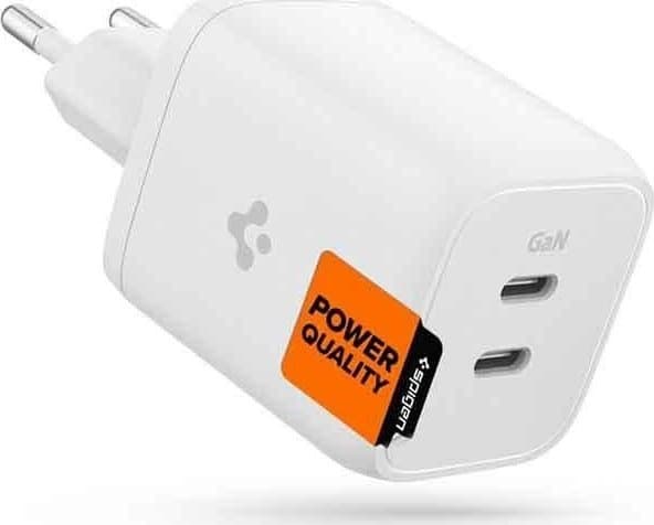 Spigen-lader Spigen PE2106EU PD65W USB-C PowerArc Nettverks-vegglader Hvit/Hvit ACH03720