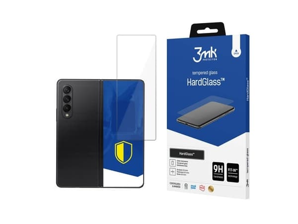 3MK 3MK HardGlass Sam Z Fold 3 5G (edessä) musta/musta, Täysinäyttölasi
