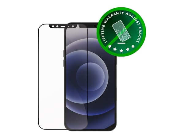 dbramante1928 Eco-shield - Skjermbeskyttelse for mobiltelefon - rammefarge svart - for Apple iPhone 12, 12 Pro