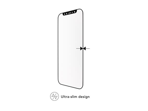 dbramante1928 Eco-shield - Skjermbeskyttelse for mobiltelefon - rammefarge svart - for Apple iPhone 12, 12 Pro