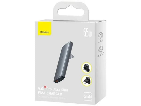 Baseus CCGP150113, Innendørs, AC, Sort, Grå