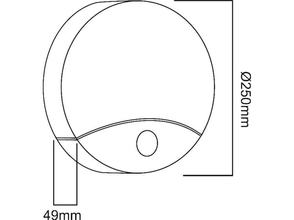 Maclean LED-lampe med Maclean bevegelsessensor, infrarød, hvit, 10W, IP44, naturlig hvit farge (4000K), 900lm, MCE357 W
