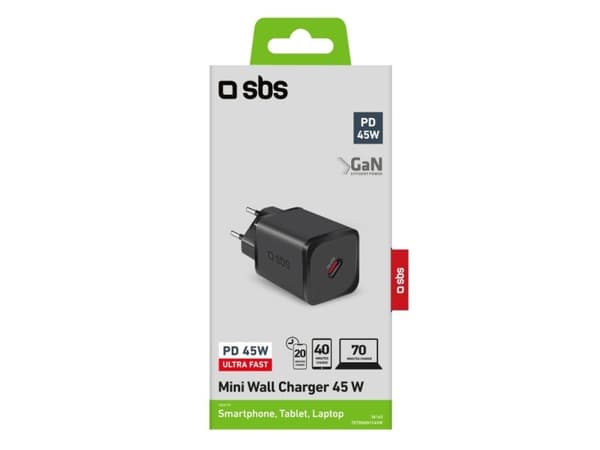 SBS TETRGAN1C45W, inomhus, AC, Svart