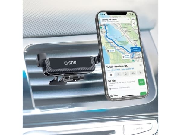 SBS TESUPGRAVSTD, Mobiltelefon/smarttelefon, Passiv holder, Bil, Sort