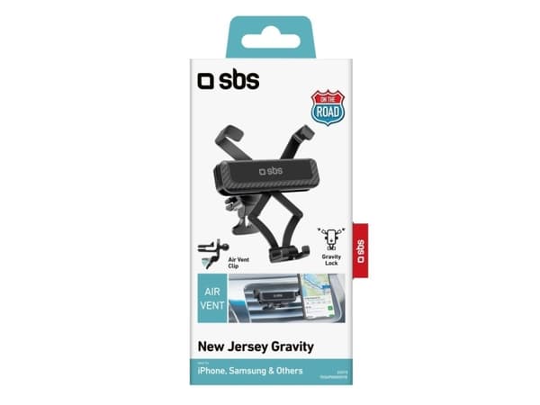 SBS TESUPGRAVSTD, Mobiltelefon/smarttelefon, Passiv holder, Bil, Sort