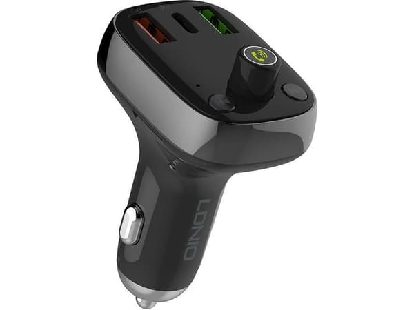 FM-sändare LDNIO FM-sändare LDNIO Bluetooth C704Q 2USB, USB-C + USB-C-kabel