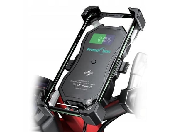 MOTORCYKEL TELEFONHOLDER FREEDCONN MC1W MED INDUKTIV OPLADER