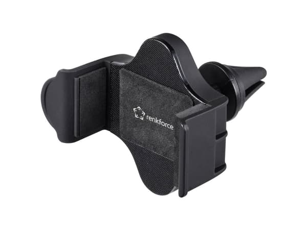 Renkforce RF-5385148 Ventilationsgitter Mobiltelefon-holder til biler Kan drejes 360° Passer til bredde: 55 - 85 mm 3.35 - 6.3 tommer