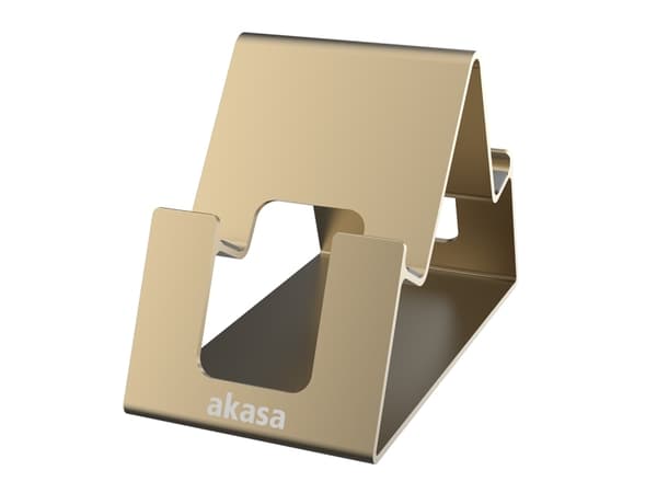 Akasa Aries Pico, Mobiltelefon/smarttelefon, Plate / UMPC, Passiv holder, Bord, Innendørs, Gull