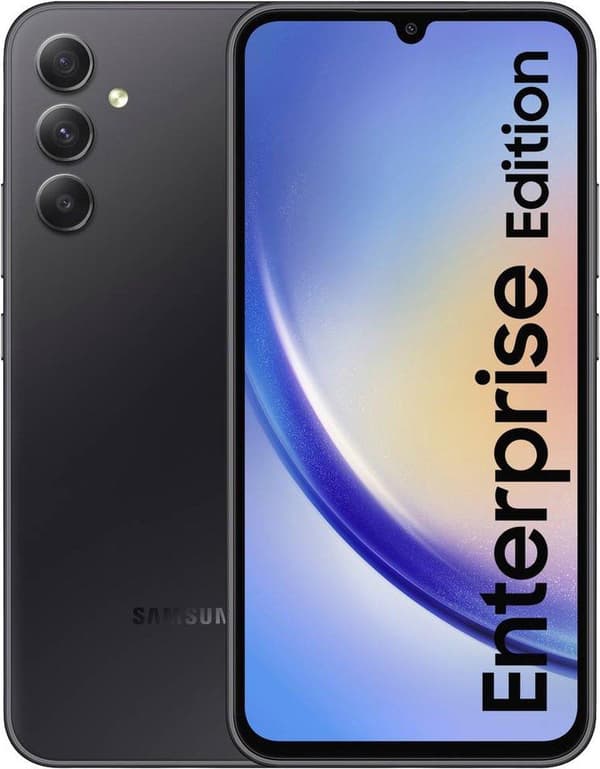 Samsung Galaxy A34 5G - Enterprise Edition - 5G smartphone - dual SIM - RAM 6GB / intern hukommelse 128GB - microSD slot - OLED-skærm - 6,6" - 2340 x Grafit
