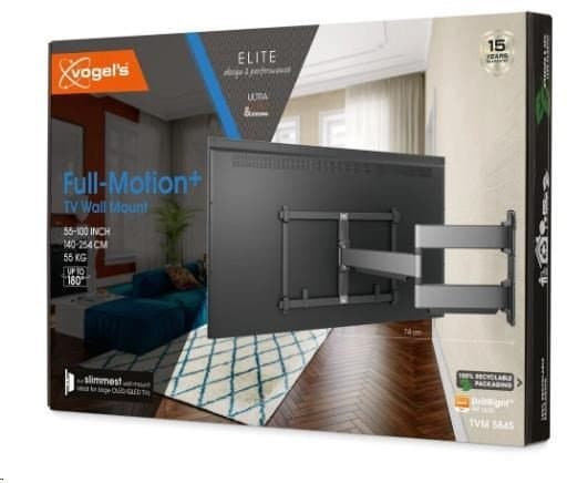 Vogel's Elite TVM 5845 - XL - monteringssett (veggmontering) - full bevegelse - for OLED display / QLED display - stål - svart - skjermstørrelse: 55"