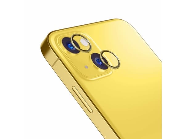 3MK 3MK Lens Protection Pro iPhone 14 6.1" gul/gul Kameralinsebeskyttelse med monteringsramme 1 stk