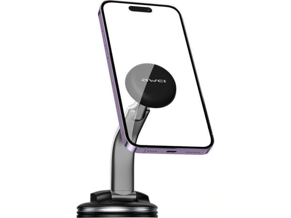 Awei X45 magneettinen autoteline lasille tai ohjaamoon - musta