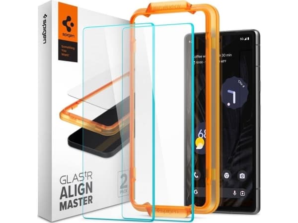 Spigen Glas.tR AlignMaster, Google, Pixel 7a Spigen kotelo, 1 stk, 1 kpl