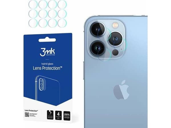 3MK hybridglass for kameralinse 3MK linsebeskyttelse Apple iPhone 13 Pro [4 PACK]