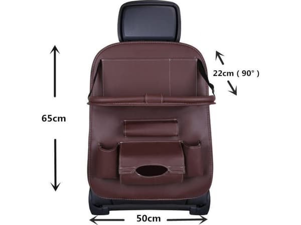 Hurtel Car organizer for setet, setebeskytter, setetrekk, hylle, mini bilsalongbord