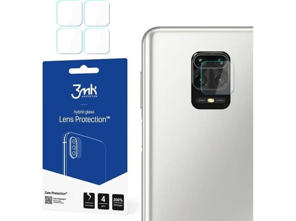 3MK Hybrid Glass for XIAOMI REDMI NOTE 9 PRO kamera 3MK fleksibelt glassobjektiv