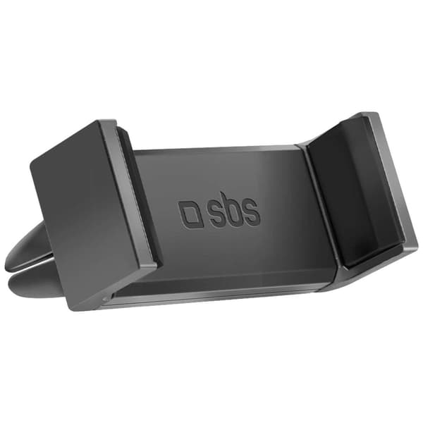 sbs mobile Universal-Autohalterung für Smartphones bis zu 80 mm Ventilationsgaller Mobilhållare för bil 360° vridbar 55 Svart