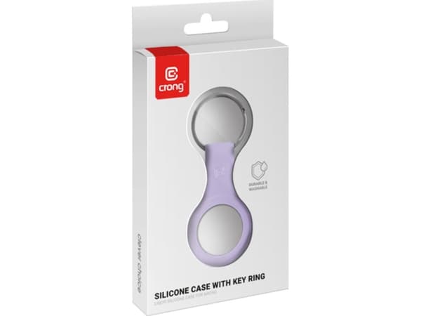 Crong Brelok Crong Silicone Case with Key Ring Apple AirTag (fioletowy)