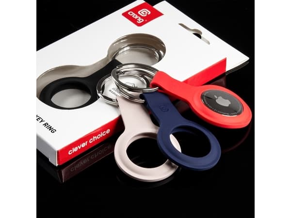 Crong Brelok Crong Silicone Case with Key Ring Apple AirTag (fioletowy)