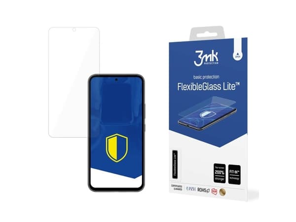 Herdet glass Samsung Galaxy A54 5G hybrid flexi 6H fra 3mk FlexibleGlass Lite-serien
