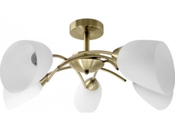 Activejet Classic taklysekrone pendellampe NIKITA Patina 5xE27 til stuen, 5 pære(r), E27, IP20